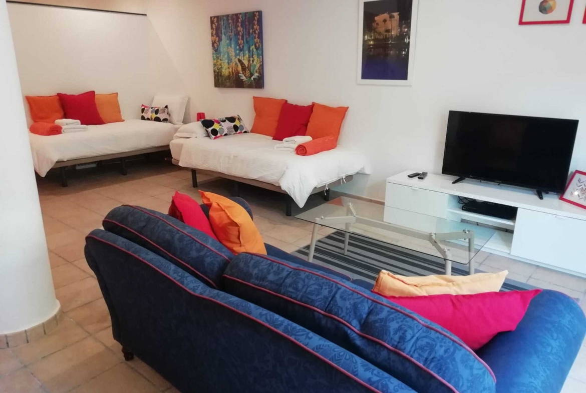 REBV0944 – Spacious ground floor apartment with extra level, private parking space in Campanario